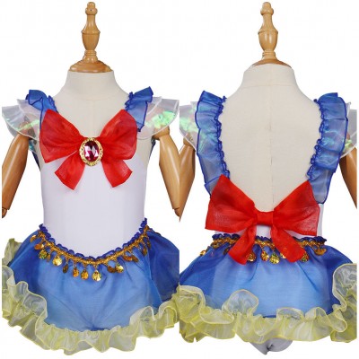 Kinder Mädchen Sailor Moon Tsukino Usagi Bademode Cosplay Sommer einteiliger Badeanzug Halloween