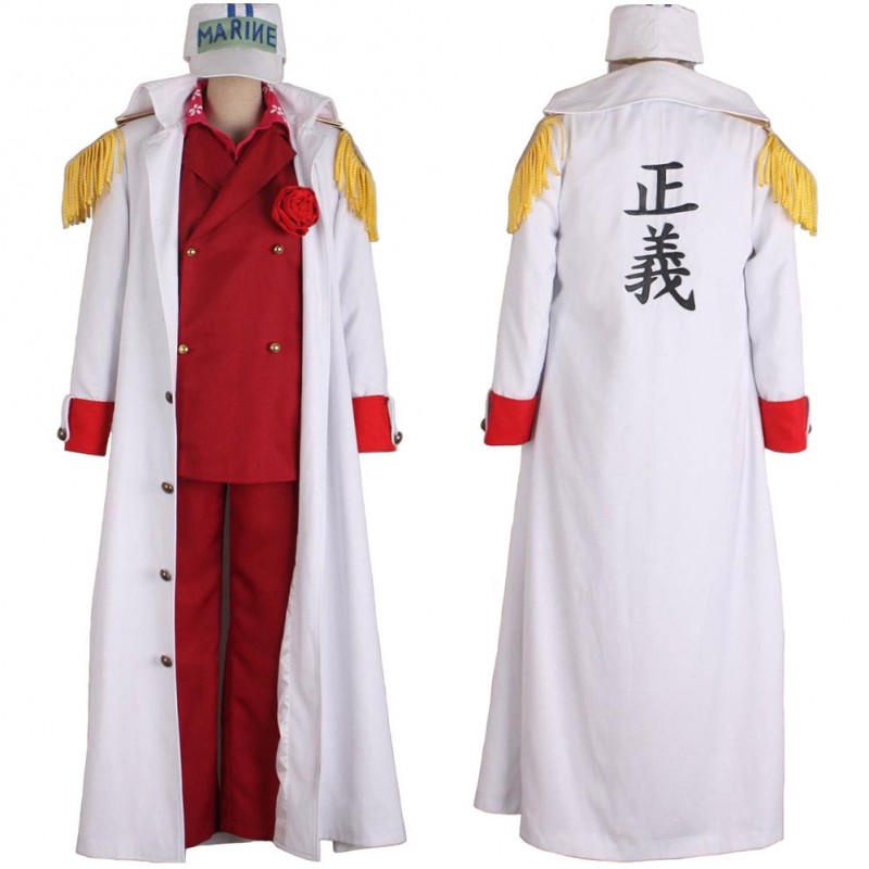 One Piece Akainu Sakazuki Kostüm Cosplay Karneval Outfits Carnival Halloween