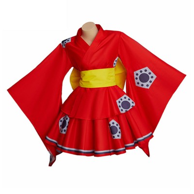 One Piece Luffy Lolita Kleid Cosplay Karneval Outfits Carnival Halloween