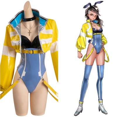Cyberpunk: Edgerunners David Cosplay Bunny Girl Kostüm Karneval originell Jumpsuit Carnival Halloween