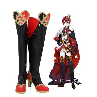 Twisted Wonderland Riddle Rosehearts Stiefel Cosplay Schuhe Carnival