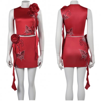 Resident Evil 4 Ada Wong Kleid Karneval Outfits Cosplay Kostüm Carnival Halloween