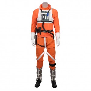 Star Wars Pilot Uniform Luke Skywalker Jumpsuit Cosplay Karneval Kostüm Halloween