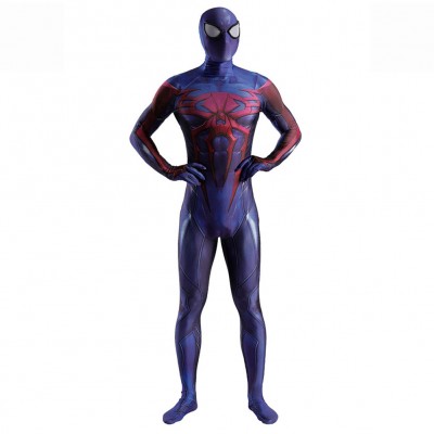 PS4 2099 SpiderMan Outfits Karneval Jumpsuit Cosplay Kostüm Halloween