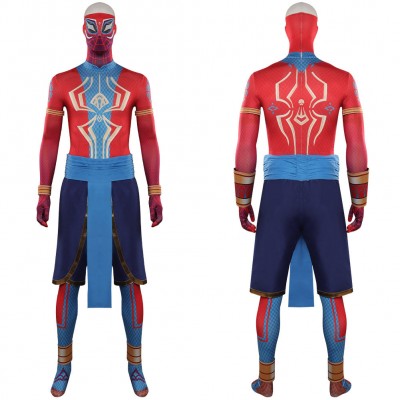 SpiderMan: Across The SpiderVerse SpiderMan India Pavitr Prabhakar Jumpsuit Cosplay Karneval Kostüm Halloween