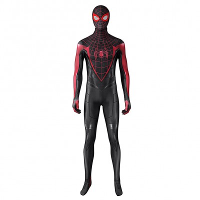 SpiderMan Miles Morales Outfits Karneval Jumpsuit Cosplay Kostüm Carnival Halloween