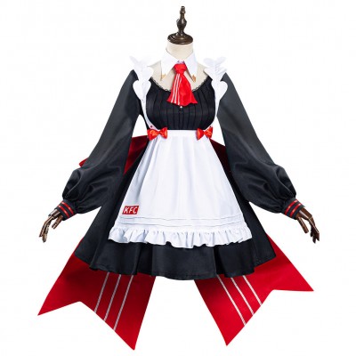 Genshin Impact x KFC Noelle Dienstmädchen Kleid Cosplay Kostüm Carnival