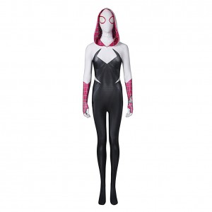 Gwen Stacy Jumpsuit SpiderMan: Across the SpiderVerse Overall für Damen Cosplay Kostüm Halloween