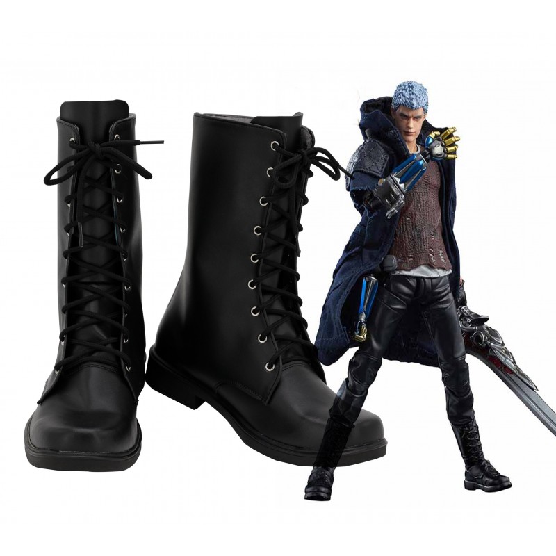 DMC5 Devil May Cry 5 Devil May Cry V Nero Cosplay Schuhe Stiefel Carnival Halloween