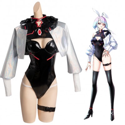 Lucy Cosplay Cyberpunk: Edgerunners Bunny Girl Outfits Karneval Originell Jumpsuit Carnival Halloween