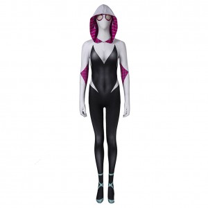 SpiderMan: Into the Spider VerseGwen Stacy Outfits Karneval Jumpsuit Cosplay Kostüm Carnival Halloween