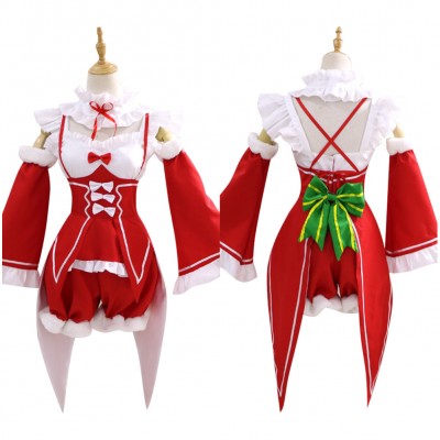 Ram Cosplay Re Leben Kostüm Christmas Kostüm Weihnachten Kleid Carnival Halloween