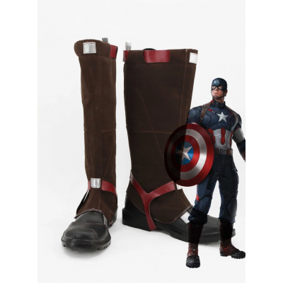 Avengers: Age of Ultron Captain America Steve Rogers Cosplay Schuhe Carnival Halloween