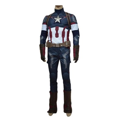 Avengers: Age of Ultron Captain America Steve Rogers Uniform Outfit Cosplay Kostüm Carnival Halloween