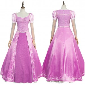 Tangled Prinzessin Rapunzel Kleid Lila Neu Cosplay Kostüm Carnival Halloween