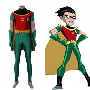 Teen Titans Robin Jumpsuit Karneval Outfits Cosplay Kostüm Carnival Halloween