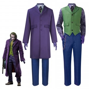 Joker Cosplay The Dark Knight Kostüm Outfits Karneval Anzug Halloween