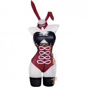 Genshin Impact Beidou Bunny Girl Bodysuit Karneval Outfits Cosplay Kostüm Carnival Halloween