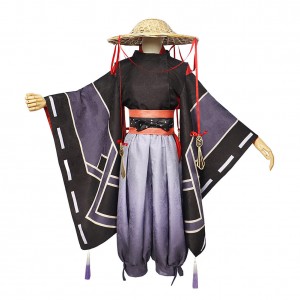 Genshin Impact Wanderer Scaramouche Kimono Set Cosplay Kostüm Carnival Halloween