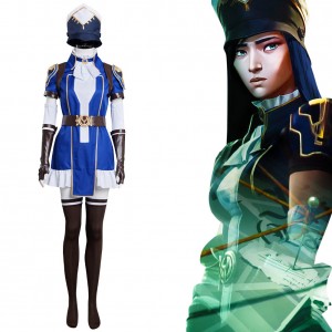 Arcane: League of Legends Caitlyn the Sheriff of Piltover e Karneval Outfits Cosplay Kostüm Carnival Halloween