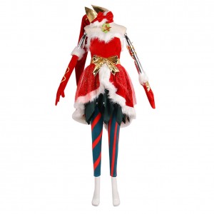 LoL Arcane: League of Legends Jinx Cosplay Kleid Weihnachten Karneval Outfits