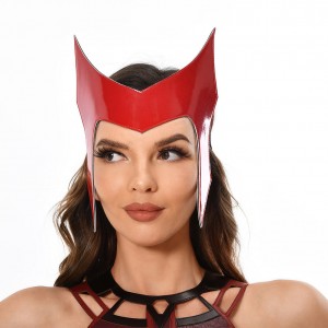 Wanda Vision Scarlet Witch Maske Cosplay PU Helm Karneval Requisiten Halloween
