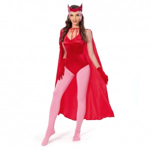 WandaVision Wanda Maximoff Scarlet Witch Jumpsuit Cosplay Karneval Kostüm Halloween