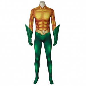 Arthur Curry Cosplay Aquaman Kostüm Outfits Karneval Jumpsuit Halloween