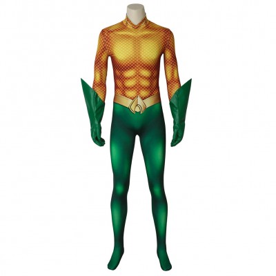 Arthur Curry Cosplay Aquaman Kostüm Outfits Karneval Jumpsuit Halloween