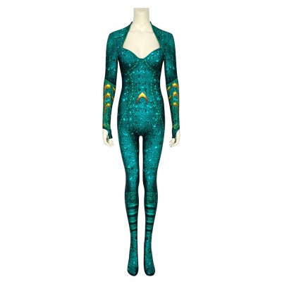 Aquaman Mera Outfits Karneval Jumpsuit Cosplay Kostüm Halloween