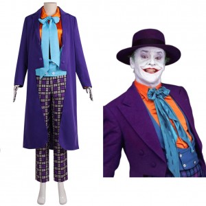 Joker Batman 1989 Outfits Karneval Anzug Cosplay Kostüm Carnival Halloween