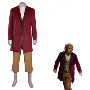 The Hobbit Bilbo Baggins Outfits Karneval Anzug Cosplay Kostüm Halloween