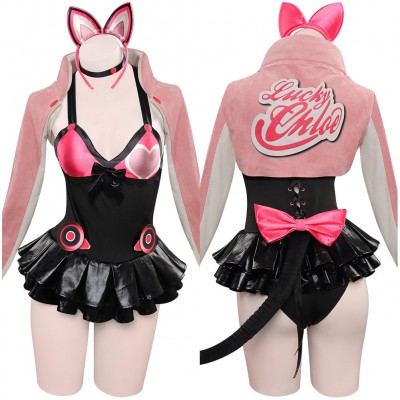 Lucky Chloe Sexy Katze Kostüm Tekken Cosplay Karneval Outfits Carnival Halloween