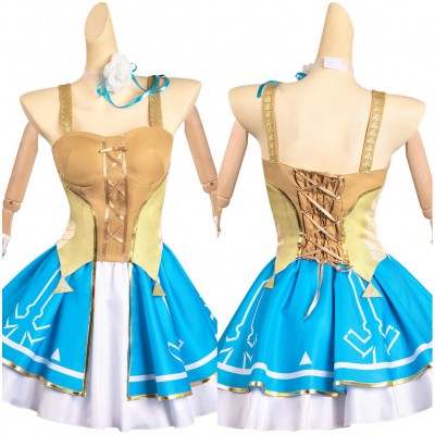 Prinzessin Zelda originell Kleid Cosplay Karneval Kostüm Halloween