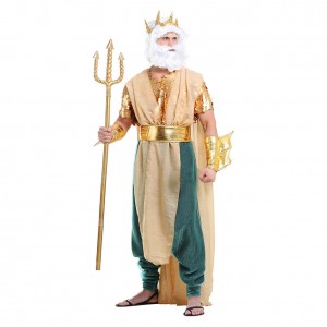 König Triton Kostüm Arielle, die Meerjungfrau Cosplay Karneval Outfits Halloween