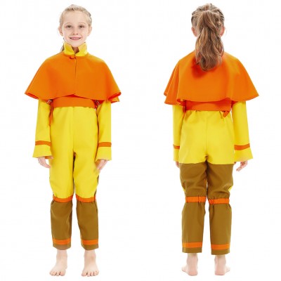Kinder Jungen Aang Kostüm Avatar – Der Herr der Elemente Aang Cosplay Karneval Kostüm Halloween