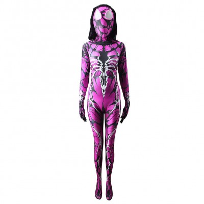 Venom X Gwen Stacy Outfits Karneval Jumpsuit Cosplay Kostüm Carnival Halloween