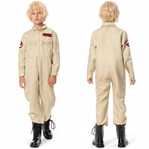Kinder Ghostbusters Outfits Karneval Jumpsuit Cosplay Kostüm Halloween