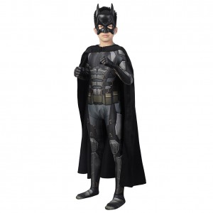 Kinder Bruce Wayne Cosplay Justice League Kostüm Outfits Karneval Jumpsuit Halloween
