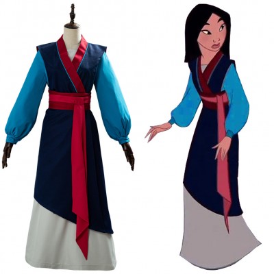 Cosplay Hua Mulan Kostüm Hanfu Kleid Set