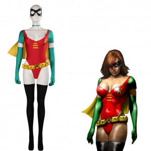 DC Robin Sexy Bademode Outfits Karneval Jumpsuit Cosplay Kostüm Halloween