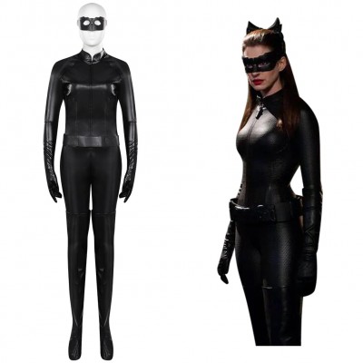 The Dark Knight Rises Catwoman Selina Bodysuit Cosplay Kostüm Carnival Halloween