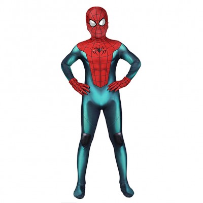 Kinder PS5 Miles Morales Outfits Karneval Jumpsuit Cosplay Kostüm Halloween