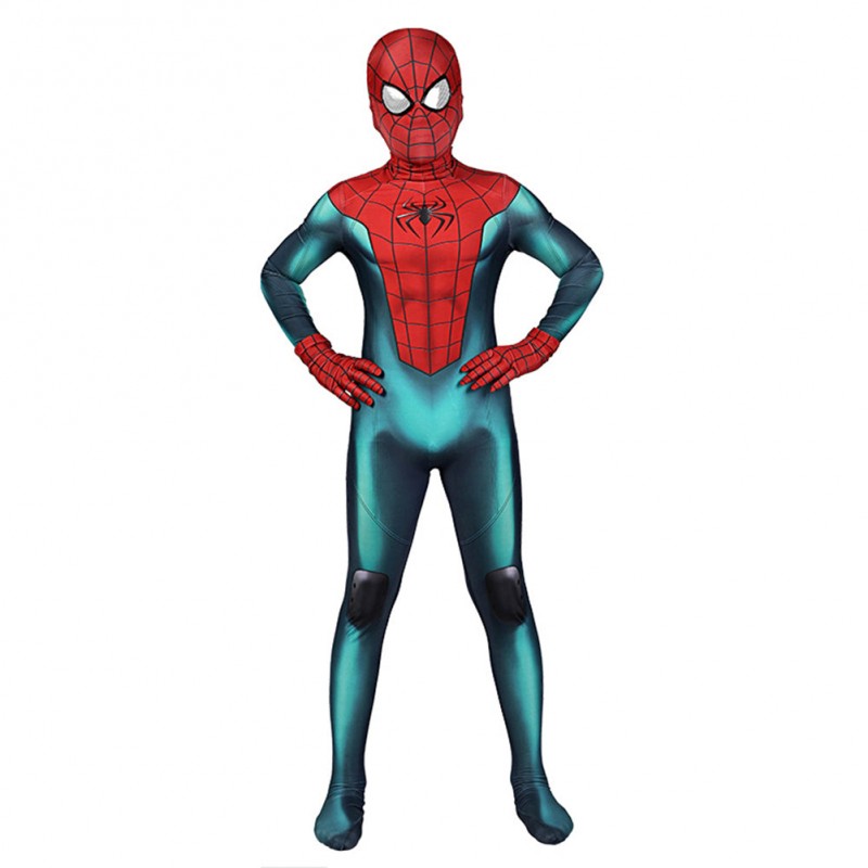 Kinder PS5 Miles Morales Outfits Karneval Jumpsuit Cosplay Kostüm Halloween