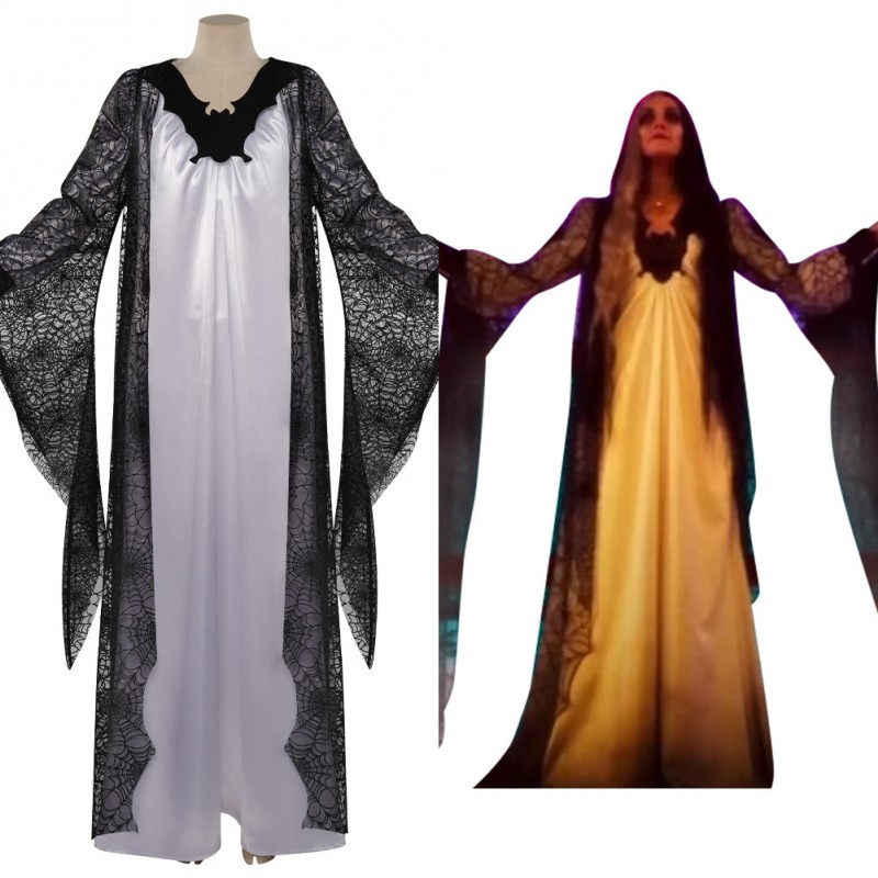 The Munsters Cosplay Lily Munster Kostüm Outfits Karneval Kleid Carnival Halloween