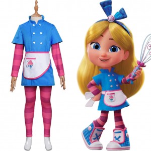 Kinder Alice‘s Wonderland Bakery 2022 Alice Karneval Outfits Cosplay Kostüm Halloween