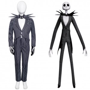 Kinder The Nightmare Before Christmas Jack Skellington e Uniformen Karneval Anzug Cosplay Kostüm Halloween