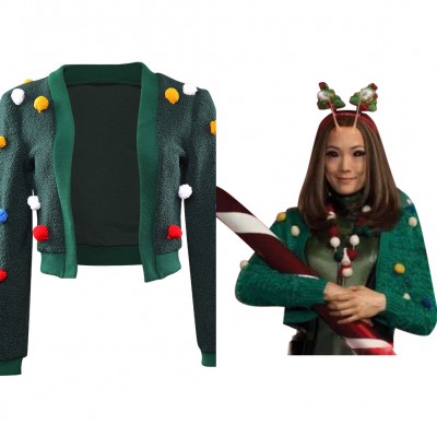 The Guardians of the Galaxy Holiday Special Mantis Karneval Jacke Cosplay Kostüm Halloween
