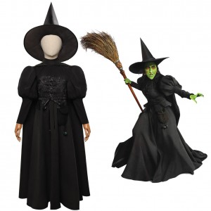 Kinder The Wizard of Oz Wicked Wtch Outfits Karneval Kleid Cosplay Kostüm Halloween