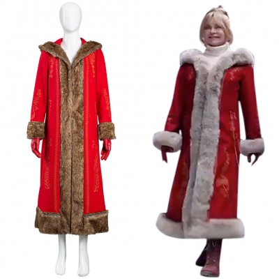 The Christmas Chronicles 2 Kinder Frau Claus Outfits Karneval Kostüm Cosplay Kostüm Halloween